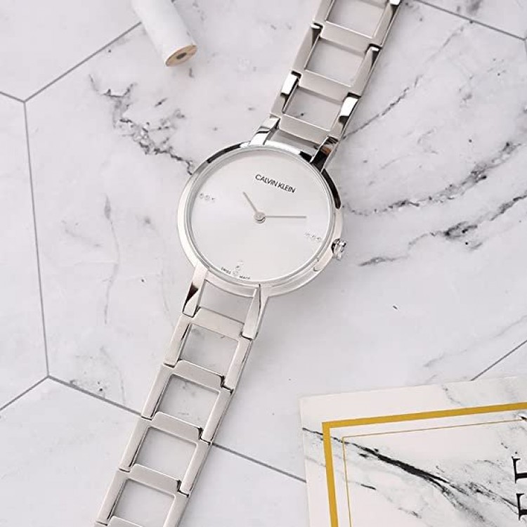 Ceas Dama, Calvin Klein, Cheers 9 Diamonds K8N2314W Ceas Dama, Calvin Klein, Cheers 9 Diamonds K8N2314W