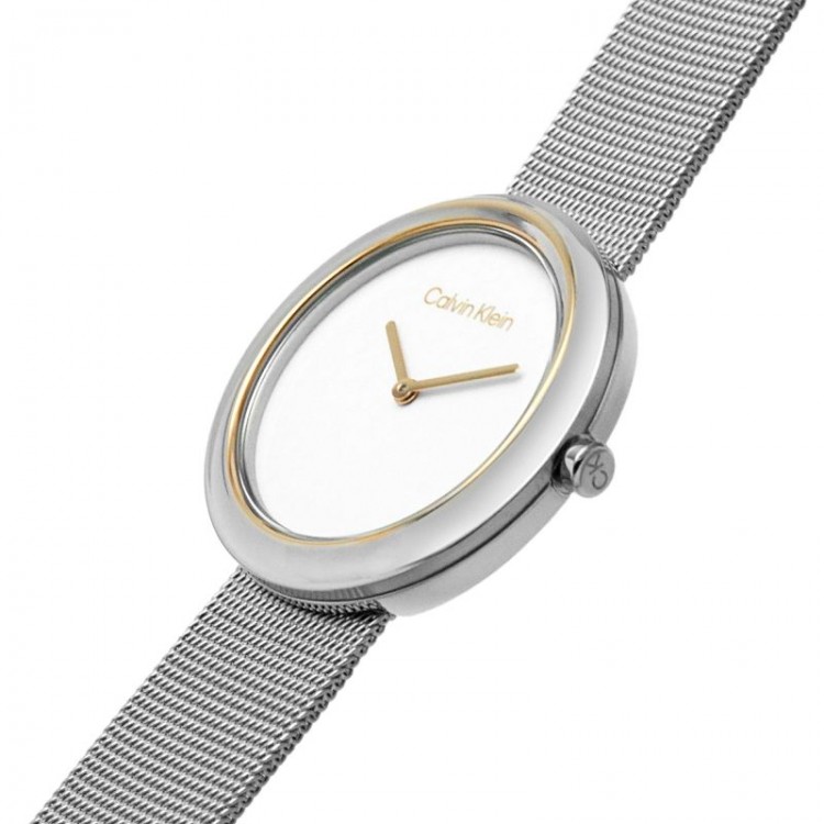 Ceas Dama, Calvin Klein, Twisted Bezel 25200011 Ceas Dama, Calvin Klein, Twisted Bezel 25200011