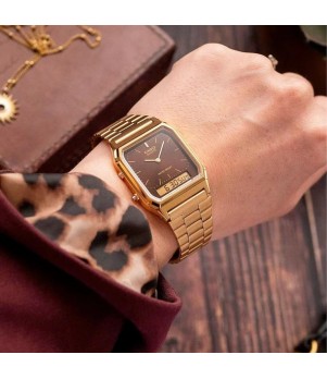 Ceas Dama, Casio, Vintage Edgy AQ-230GA-5AMQYES