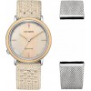 Ceas Dama, Citizen, 10th Anniversary EM1006-40A, Cu bratara suplimentara