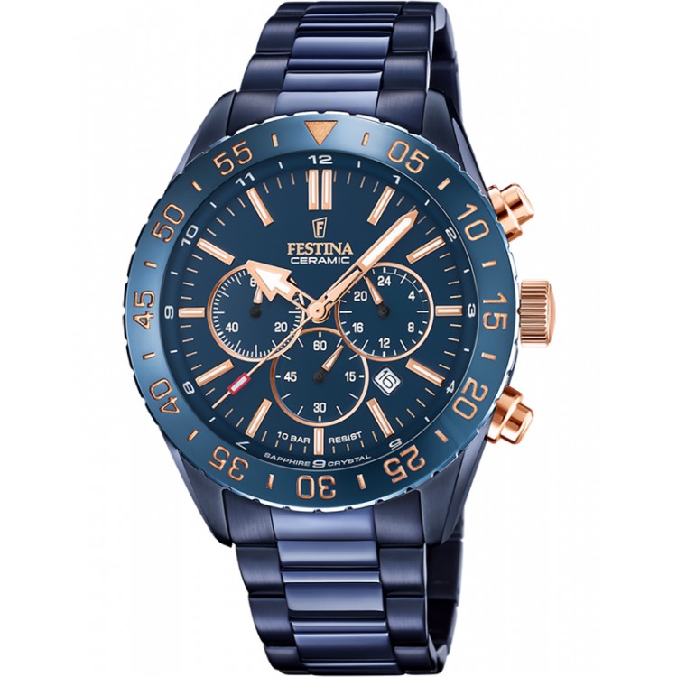 Ceas Barbati, Festina, Ceramic Chrono F20576/1