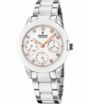Ceas Dama, Festina, Ceramic cu Cristale Swarovski F20497/1