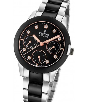 Ceas Dama, Festina, Ceramic cu Cristale Swarovski F20497/3