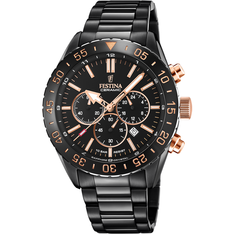 Ceas Barbati, Festina, Ceramic Chrono F20577/1