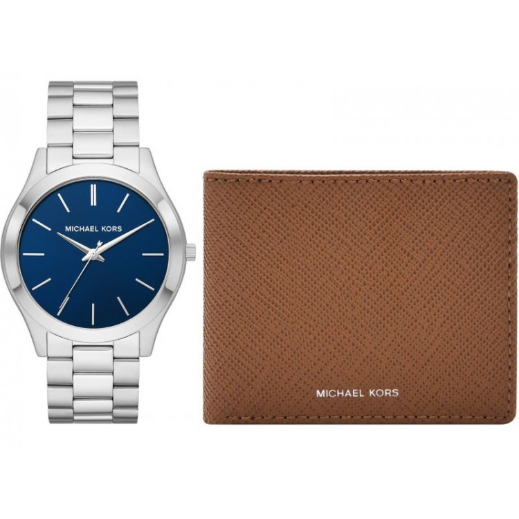 Ceas Barbati, Michael Kors, Slim Runway MK1060SET, Set cu Portofel