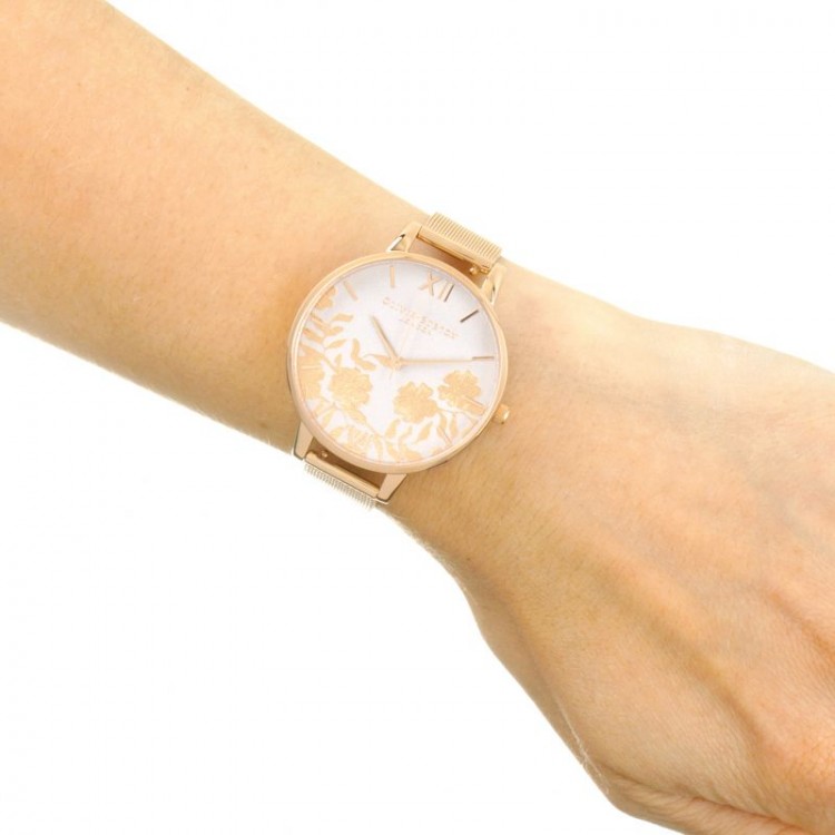Ceas Dama, Olivia Burton, Lace Detail OB16MV79
