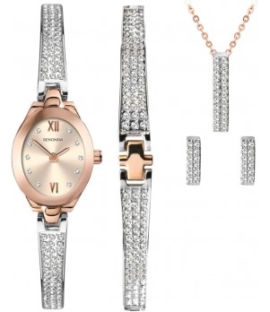 Ceas Barbati, Sekonda, Classic S-2924G.76, Set cu Pandantiv, bratara si cercei