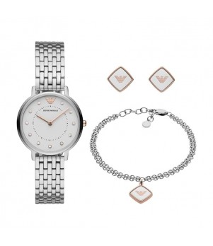 Ceas Dama, Emporio Armani, Kappa AR80023, Set cu Bratara si Cercei