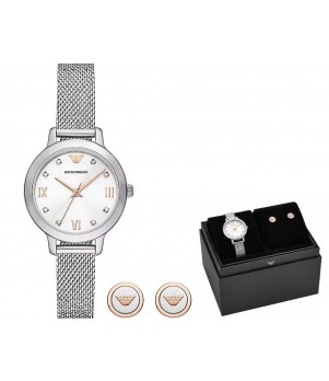 Ceas Dama, Emporio Armani, Cleo AR80065SET, Set cu Cercei