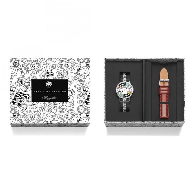 Ceas Daniel Wellington, Steven Harrington DW00100736, Set cu Bratara suplimentara