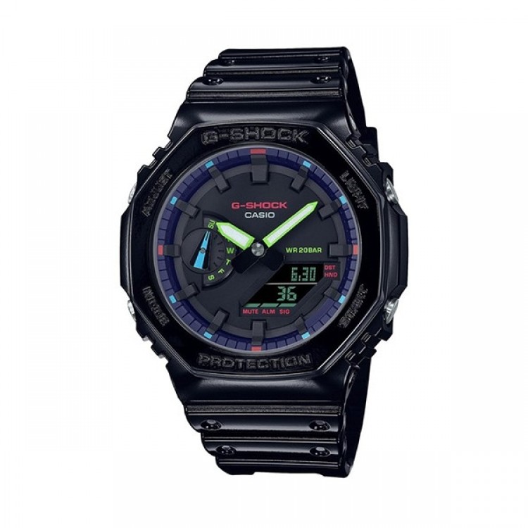 Ceas Barbati, Casio G-Shock, Classic GA-2 GA-2100RGB-1AER Ceas Barbati, Casio G-Shock, Classic GA-2 GA-2100RGB-1AER
