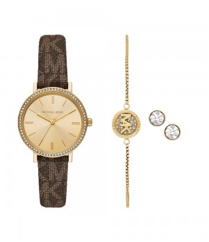 Ceas Dama, Michael Kors, Addyson MKO9001SET, Set cu Bratara si Cercei