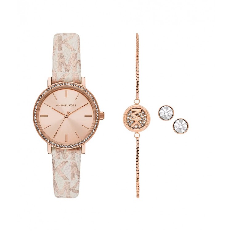 Ceas Dama, Michael Kors, Addyson MKO9002SET, Set cu Bratara si Cercei Ceas Dama, Michael Kors, Addyson MKO9002SET, Set cu Bratara si Cercei
