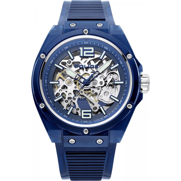Ceas Barbati, Police, Translucent PL15924JPBL48 Ceas Barbati, Police, Translucent PL15924JPBL48