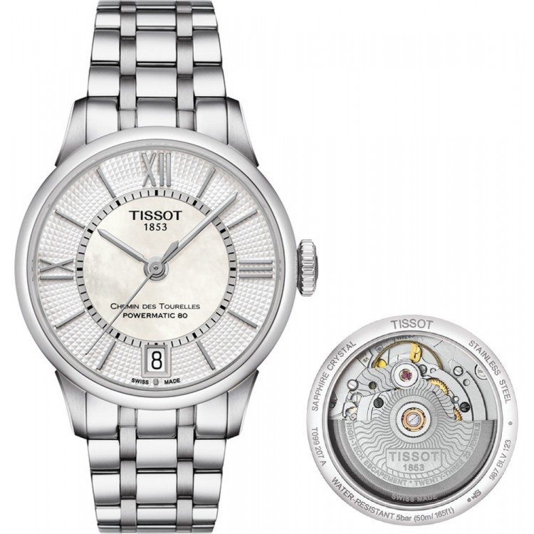 Ceas Dama, Tissot, Chemin des Tourelles T0992071111800 Ceas Dama, Tissot, Chemin des Tourelles T0992071111800