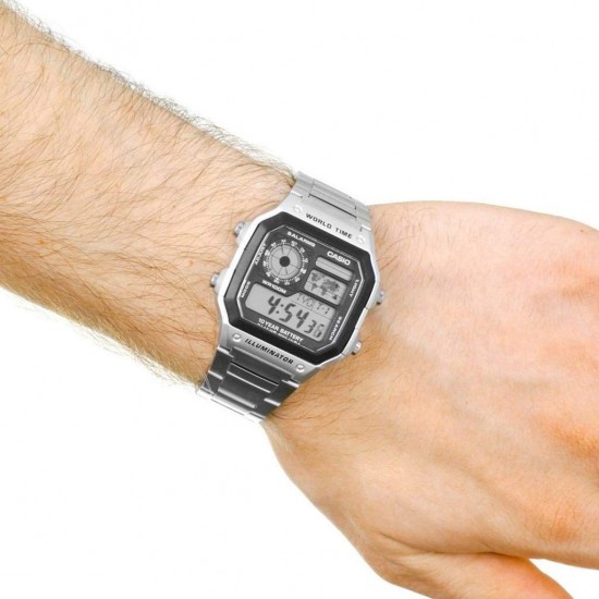 Ceas Barbati CASIO ILLUMINATOR WORLDTIME AE-1200WHD-1A Ceas Barbati CASIO ILLUMINATOR WORLDTIME AE-1200WHD-1A