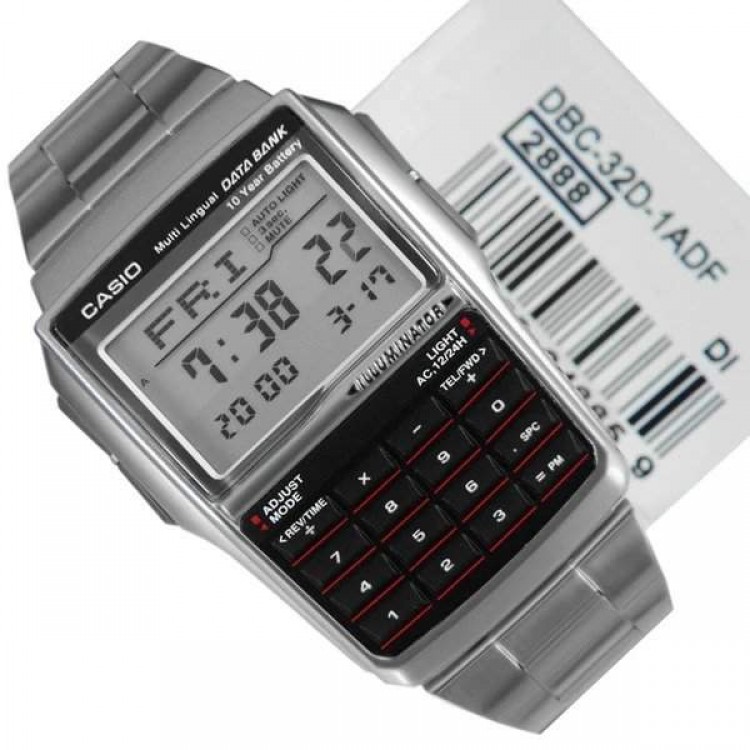 Ceas Barbati, Casio, Vintage Edgy Calculator DBC-32D-1A Ceas Barbati, Casio, Vintage Edgy Calculator DBC-32D-1A