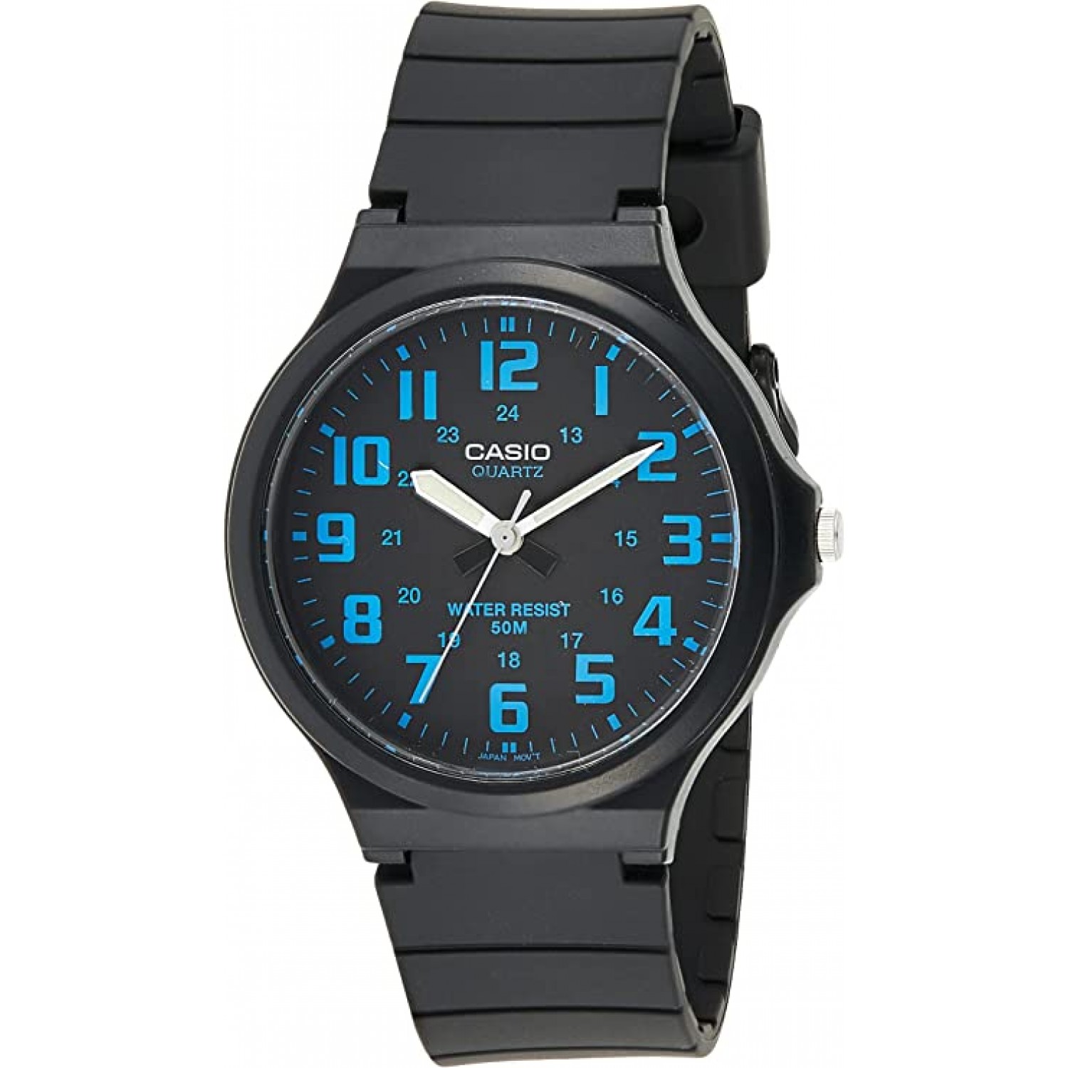 Casio MW-240-9E3VCF Orologio Analogico Uomo/Donna, Cinturino In Resina, 50 Metri Impermeabile
