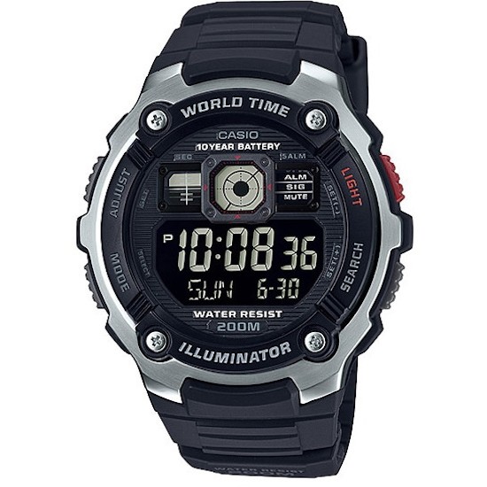 Ceas Barbati CASIO ILLUMINATOR WORLDTIME AE-2000W-1B Ceas Barbati CASIO ILLUMINATOR WORLDTIME AE-2000W-1B