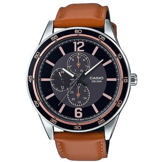 Ceas Barbati CASIO Model DAY DATE 24H MTP-E319L-1B Ceas Barbati CASIO Model DAY DATE 24H MTP-E319L-1B