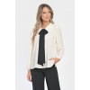 Bluza Dama, Eleganta cu Funda Contrastanta V298