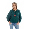 Bluza Dama, Eranthe, Boho, stil IE cu Pictura Realizata Manual V359