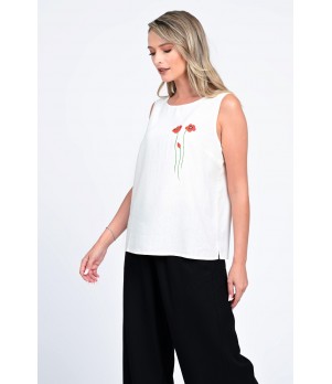 Bluza Dama, Eranthe, Garden Flowers, cu Pictura Realizata Manual V339