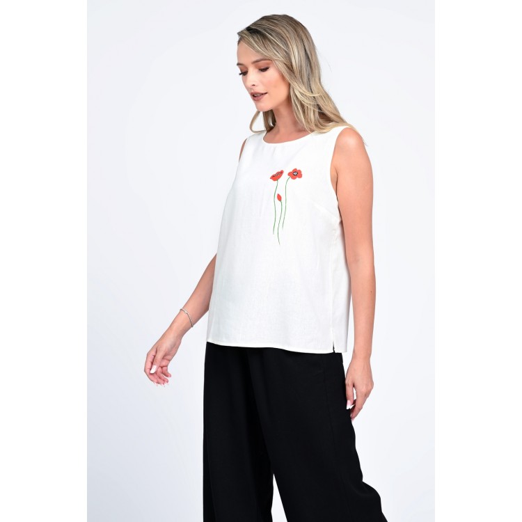 Bluza Dama, Eranthe, Garden Flowers, cu Pictura Realizata Manual V339