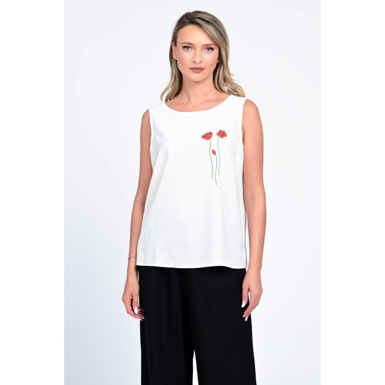 Bluza Dama, Eranthe, Garden Flowers, cu Pictura Realizata Manual V339