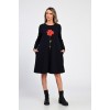 Rochie Dama, Eranthe, A-Line, cu Buzunare Laterale si Pictura Realizata Manual V364