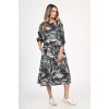 Rochie Dama, Eranthe, Leafy Black V312