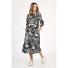 Rochie Dama, Eranthe, Leafy Black V312