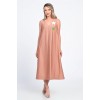 Rochie Dama, Eranthe, V-Neckline, cu Pictura Realizata Manual V323P
