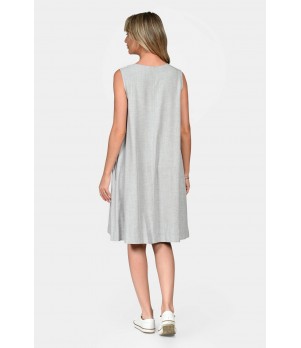 Rochie Dama, Eranthe, V-Neckline, cu Pictura Realizata Manual V341