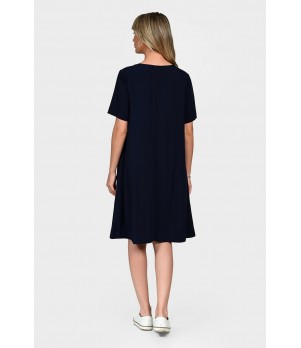 Rochie Dama, Eranthe, V-Neckline, cu Pictura Realizata Manual V342