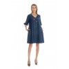 Rochie Dama, Eranthe, V-Neckline, cu Pictura Realizata Manual V346