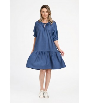 Rochie Dama, Eranthe, Boho Style, cu Pictura Realizata Manual V350