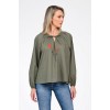Bluza Dama, Eranthe, Boho, stil IE cu Pictura Realizata Manual V357A