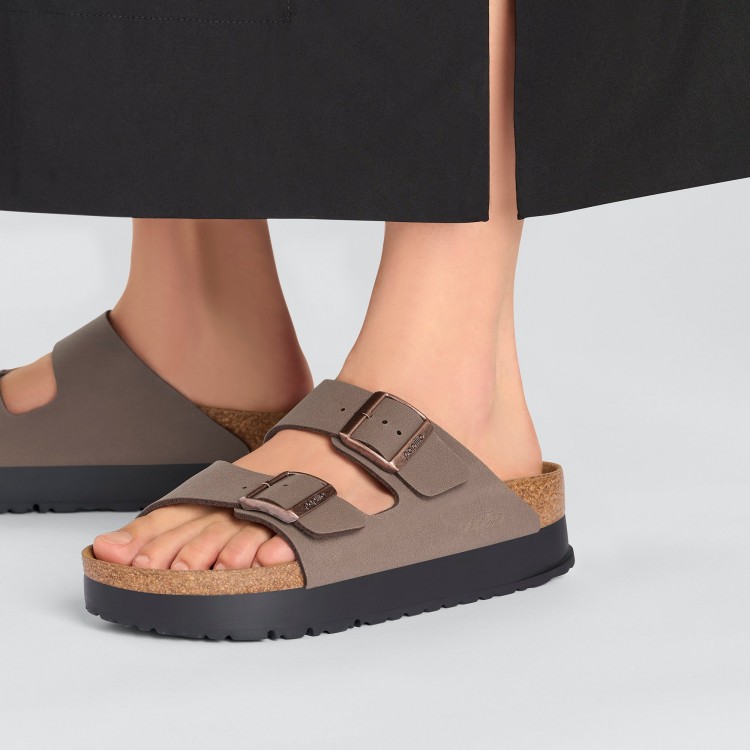 Papuci Dama, Birkenstock, Arizona PAP Flex Platform 1027417 Narrow Fit Papuci Dama, Birkenstock, Arizona PAP Flex Platform 1027417 Narrow Fit