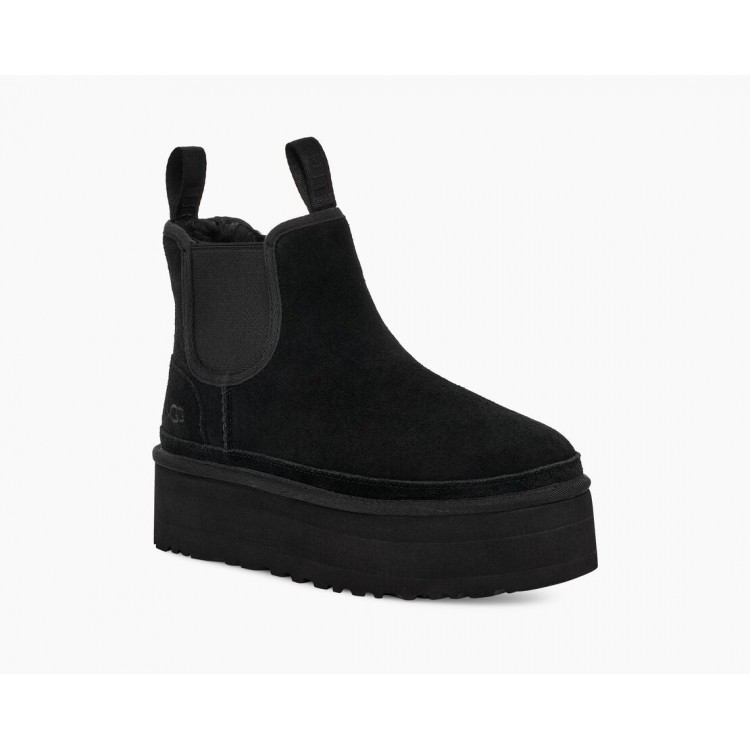 Ghete Dama, UGG, Neumel Platform Chelsea 1134526-BLK