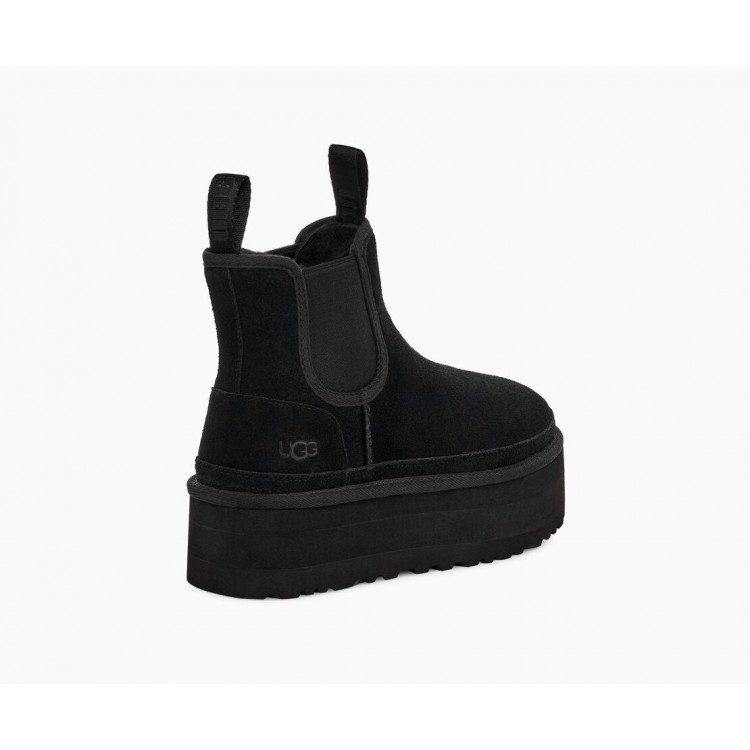 Ghete Dama, UGG, Neumel Platform Chelsea 1134526-BLK