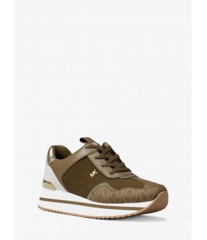 Pantofi Sport Dama, Michael Kors, Raina Platform Trainer 43T6RNFS1D