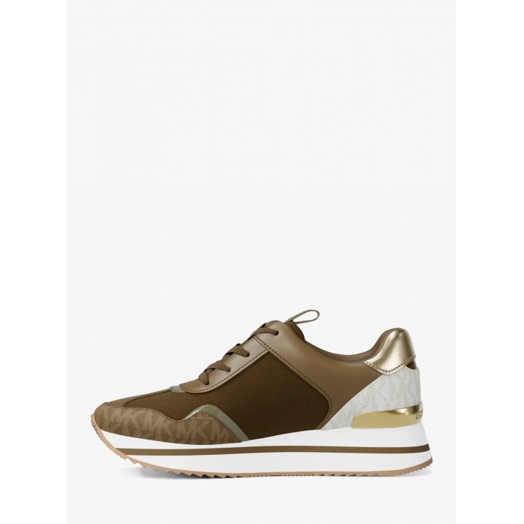 Pantofi Sport Dama, Michael Kors, Raina Platform Trainer 43T6RNFS1D