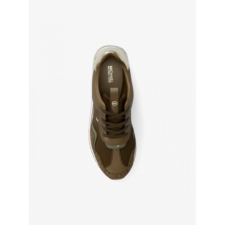 Pantofi Sport Dama, Michael Kors, Raina Platform Trainer 43T6RNFS1D