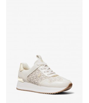 Pantofi Sport Dama, Michael Kors, Raina Signature Logo Platform Trainer 43R4RNFSAB