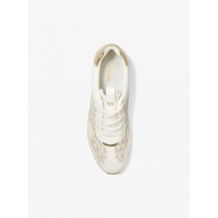 Pantofi Sport Dama, Michael Kors, Raina Signature Logo Platform Trainer 43R4RNFSAB