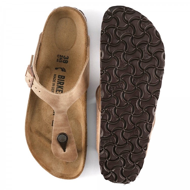 Papuci Unisex, Birkenstock, Gizeh Natural 943813