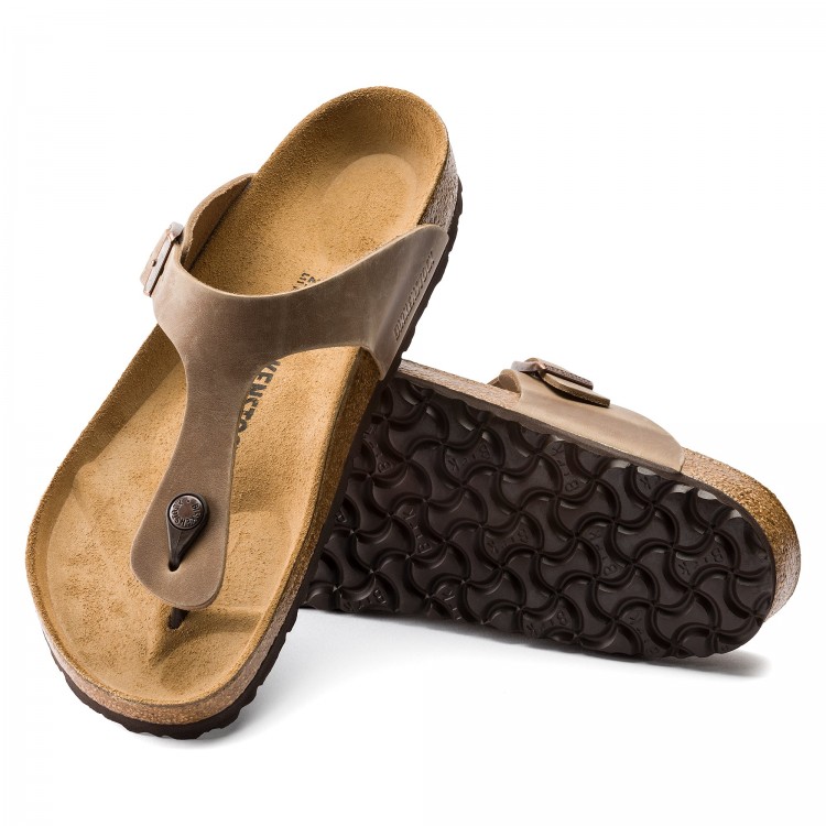 Papuci Unisex, Birkenstock, Gizeh Natural 943813