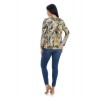 Bluza Dama, Multicolora, cu Imprimeu Floral si decolteu V Bluza Dama, Multicolora, cu Imprimeu Floral si decolteu V