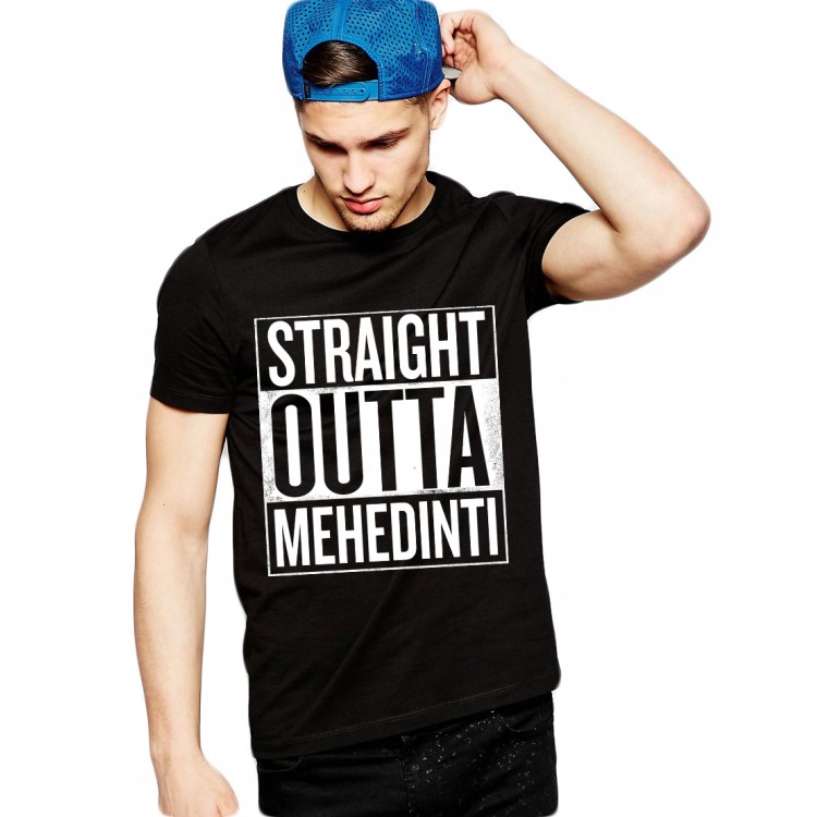 Tricou negru barbati - Straight Outta Mehedinti